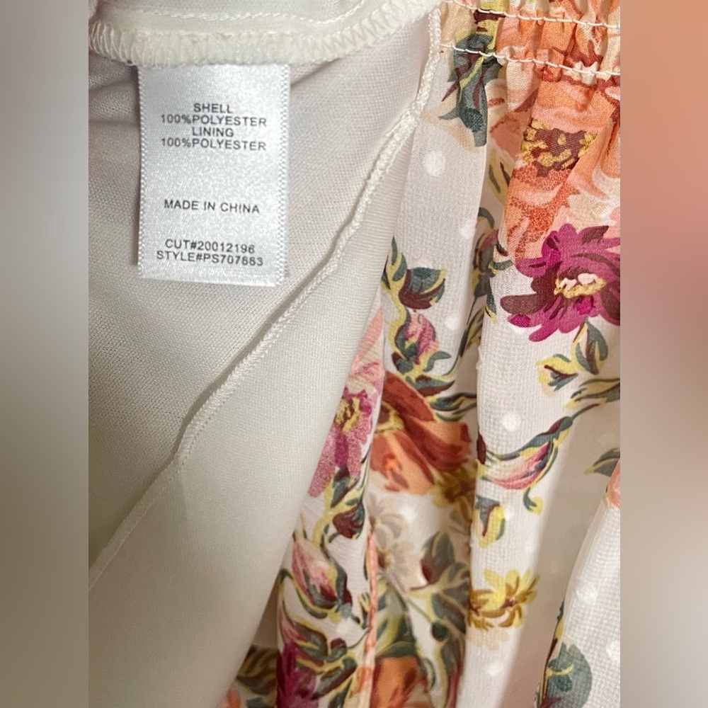Premier Amour Womens 3/4 Sleeve Floral Fit +Flare Dress Size 12 - Picture 5 of 6